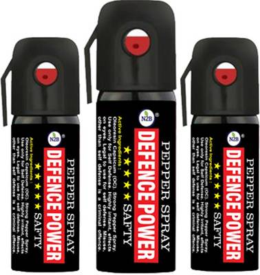 N2B Defence Power Women Self Defence Pepper Spray for Safety/Protection Pepper Stream Spray Pack of 3 Pepper Stream Spray