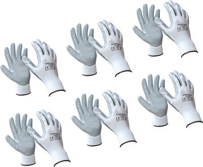 Aamivi B6 1003 Rubber, Synthetic, Latex, Nitrile  Safety Gloves(Pack of 6)