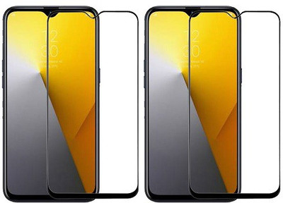 KARTRAY Edge To Edge Tempered Glass for Realme 3(Pack of 2)