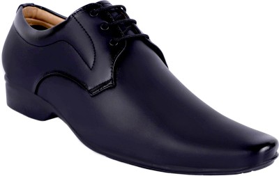 Aaeshu Men's Comfortable black color derby office shoe Lace Up For Men(Black)