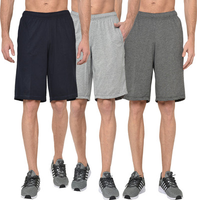 MACK JONNEY Solid Men Multicolor Regular Shorts