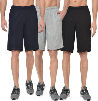 MACK JONNEY Solid Men Multicolor Regular Shorts