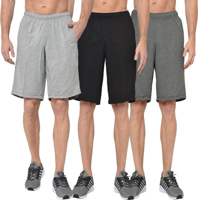 MACK JONNEY Solid Men Multicolor Regular Shorts