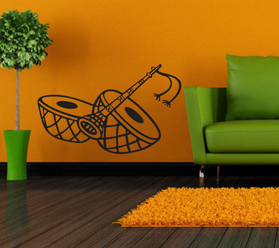 fuzzy 65 cm Music Self Adhesive Sticker(Pack of 1)