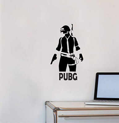 Stickerberry 61 cm PUBG Wall sticker 55 x 61 cm Self Adhesive Sticker(Pack of 1)