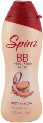 Spinz BB Talc, instant glow cover spots & blemishes 80g (Pack Of 2)(2 x 40 g)