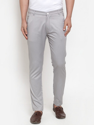 JAINISH Regular Fit Men Grey Trousers