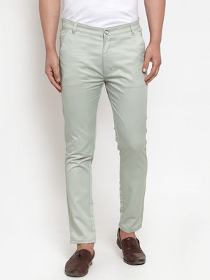 JAINISH Regular Fit Men Green Trousers