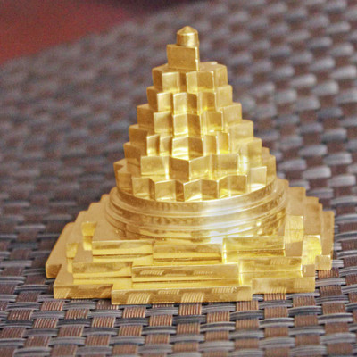 BUY N RELAX (BRASSl) Laxmi Meru Shree Yantra /Meru Shiv Yantra,Ashta dhatu Meru Brass Yantra(Pack of 1)