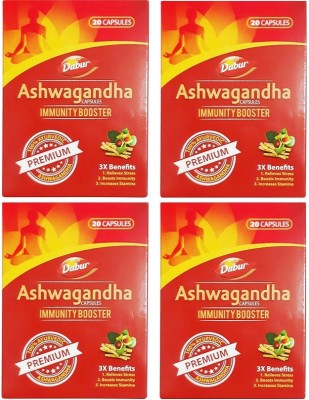 Dabur Ashwagandha Immunity Booster Capsule(Pack of 4)