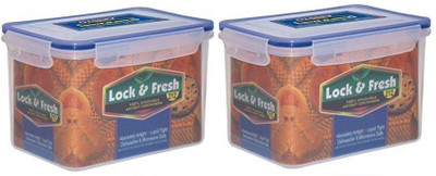 N H Enterprise Plastic Utility Container  - 1800 ml(Pack of 2, White)