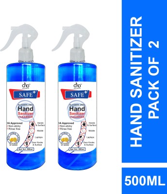 DNA Lifestyle Safe+  Cleanser - 500 ml Hand Sanitizer Bottle(1 L)