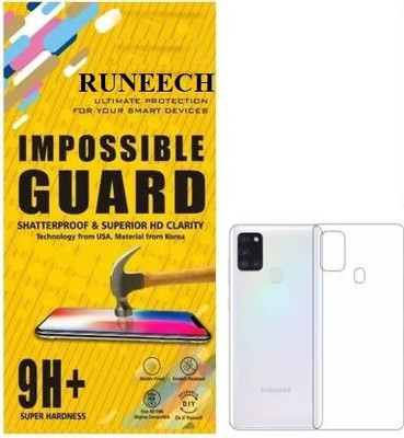 RUNEECH Back Screen Guard for SAMSUNG GALAXY A21S, SAMSUNG A21s(Pack of 1)