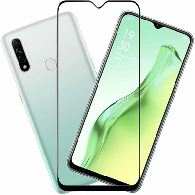 Vastu Art Edge To Edge Tempered Glass for Oppo A15 s(Pack of 1)