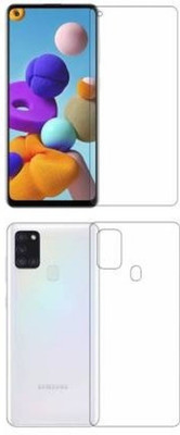 RUNEECH Front and Back Screen Guard for SAMSUNG GALAXY A21S, SAMSUNG A21s(Pack of 2)