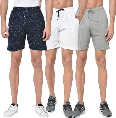 MACK JONNEY Solid Men Multicolor Regular Shorts