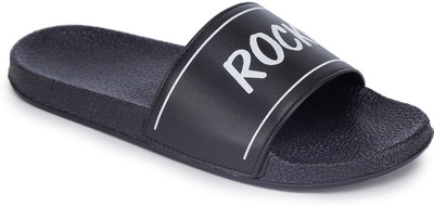 ShoeNstring Men Slides(Black, Neutral , 11)