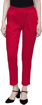 Ds Fashion Regular Fit Women Red Trousers