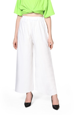 Pranjal Regular Fit Women White Trousers