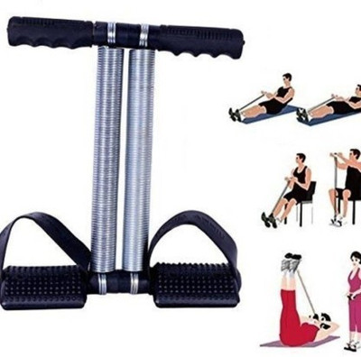 Shopeleven Dual Spring Tummy Trimmer- Multipurpose Fitness ,Ab Exerciser XS-4 for home, Gym Ab Exerciser(Black)