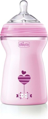 Chicco 330ml Natural Feeling Feeding Bottle - 330 ml(Pink)