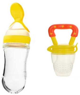 CHILD CHIC feeding bottle and food feeder combo - 90 ml(Yellow)