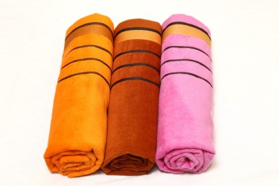 S K Enterprises Cotton 380 GSM Bath Towel Set(Pack of 3)