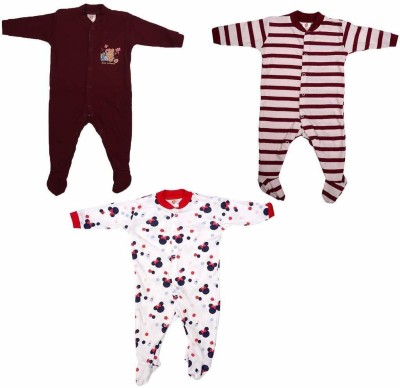 Mini Berry Baby Boys & Baby Girls Multicolor Sleepsuit