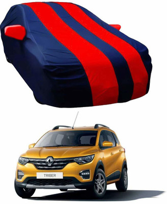 Oshotto Car Cover For Renault Triber (With Mirror Pockets)(Red, Blue)