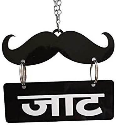 Ridivansh Creations Acrylic Car Hanging JAAT Sign Both Side Car Hanging Ornament(Pack of 1)