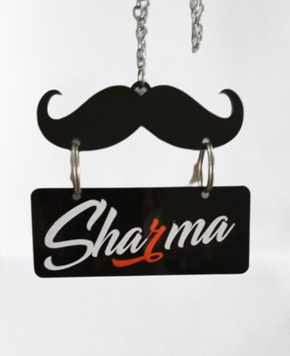 Ridivansh Creations Acrylic Car Hanging SHARMA Sign Both Side Car Hanging Ornament(Pack of 1)