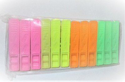 MRK Plastic Cloth Clips(Multicolor Pack of 24)