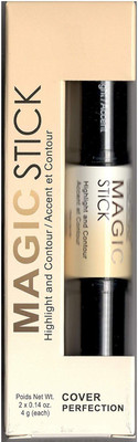 CIVAKI 2 IN 1 WONDER HIGHLIGHT & CONTOUR CONCEALER STICK FOR FACE SHAPING Concealer(Multicolor, 9 g)