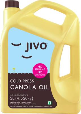 JIVO Cold Pressed Canola Oil Can  (5 L)