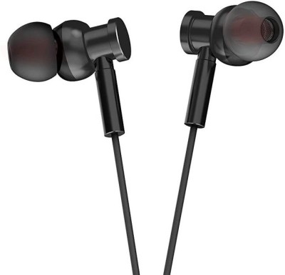 Pebble Vibe True HD Metal Earphone with mic (Black) Wired(Black, In the Ear)