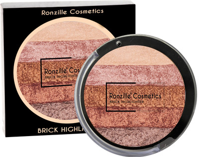 RONZILLE Shimmer Brick Highlighter 9gm Highlighter(Multicolor)