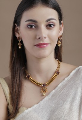 RUBANS Alloy Gold-plated Gold Jewellery Set(Pack of 1)
