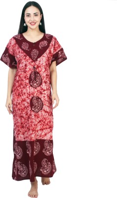 Womenoire Printed Cotton Blend Women Kaftan