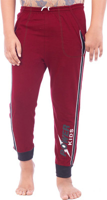 Jingo Track Pant For Boys(Maroon, Pack of 1)