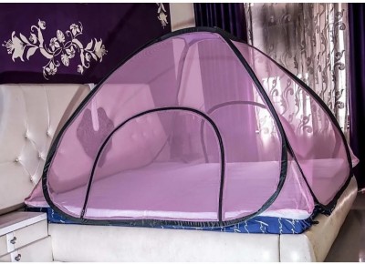 use and rely Polyester Adults Washable Nylon Adults DOUBLE COTTON ADULT MOSQUITO NET Mosquito Net  (Pink) Mosquito Net(Pink, Bed Box)