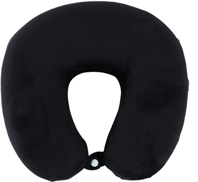 HERRYQEAL U-shape neck pillow Neck Pillow(Black)