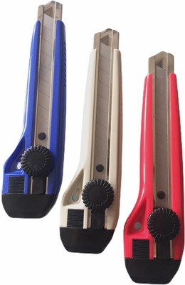 Sdi 0425 Plastic Grip Hand-held Paper Cutter(Set Of 3, Multicolor)