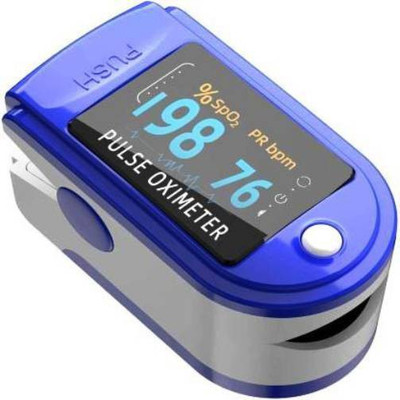 Shop & Shoppee OLED Digital Heart Rate + Spo2h Blood Oxygen Monitor Arterial Saturation Monitor Through Finger Pulse Oximeter Pulse Oximeter(Blue)