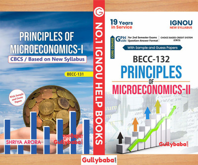 BECC-131 Priciples Of Microeconomics-I And BECC-132 Principles Of Microeconomics-II (English) First Year Combo Of Ignou Help Books(Paperback, Gullybaba)
