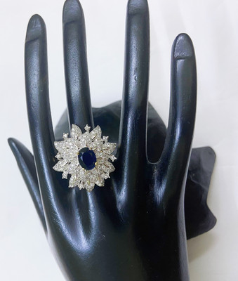 rajlaxmi Brass, Stone Gold Plated Ring