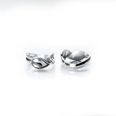 jsaj Toe ring Chutki bichiya 925 Sterling Silver Leaf work handmade band toering for womens comfortable Sterling Silver Sterling Silver Plated Toe Ring