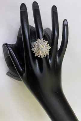 rajlaxmi Brass, Stone Gold Plated Ring