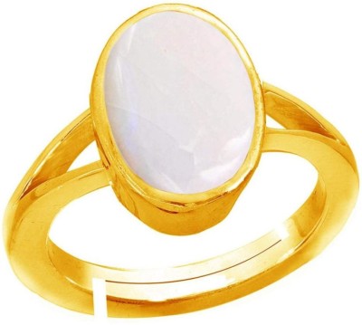 SHYAMKRIPA GEMS Copper Opal Gold Plated Ring