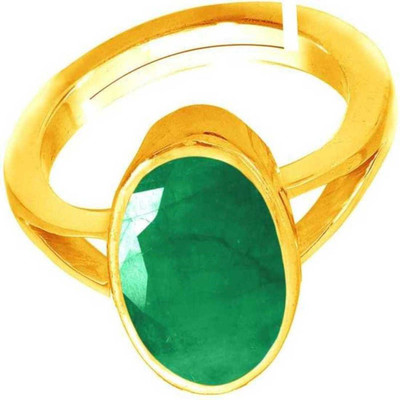 GALAXY ASTRO Copper Emerald Gold Plated Ring