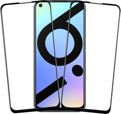 VAlight Edge To Edge Tempered Glass for Realme 6i(Pack of 2)